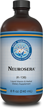 Apex Energetics Neurosera K136 liquid, chocolate banana flavor, sleep and mood support with lithium orotate 5-HTP and L-theanine