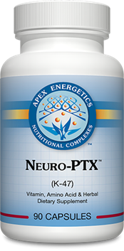 Apex Energetics Neuro-PTX K47, 90 vegetarian capsules, NAC alpha lipoic acid acetyl-L-carnitine creatine and CoQ10 for brain support