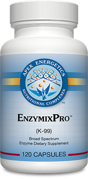 Apex Energetics EnzymixPro K99, 120 capsules, front of bottle