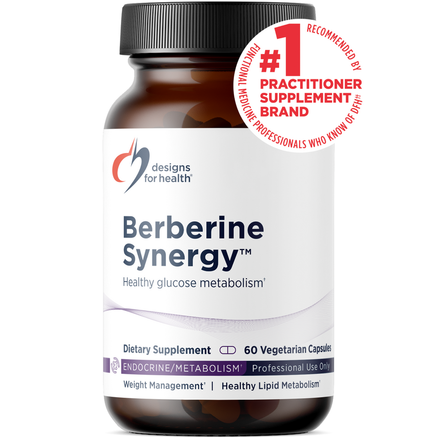 Designs for Health Berberine Synergy — Berberine HCl 400 mg + Alpha-Lipoic Acid, 60 Capsules