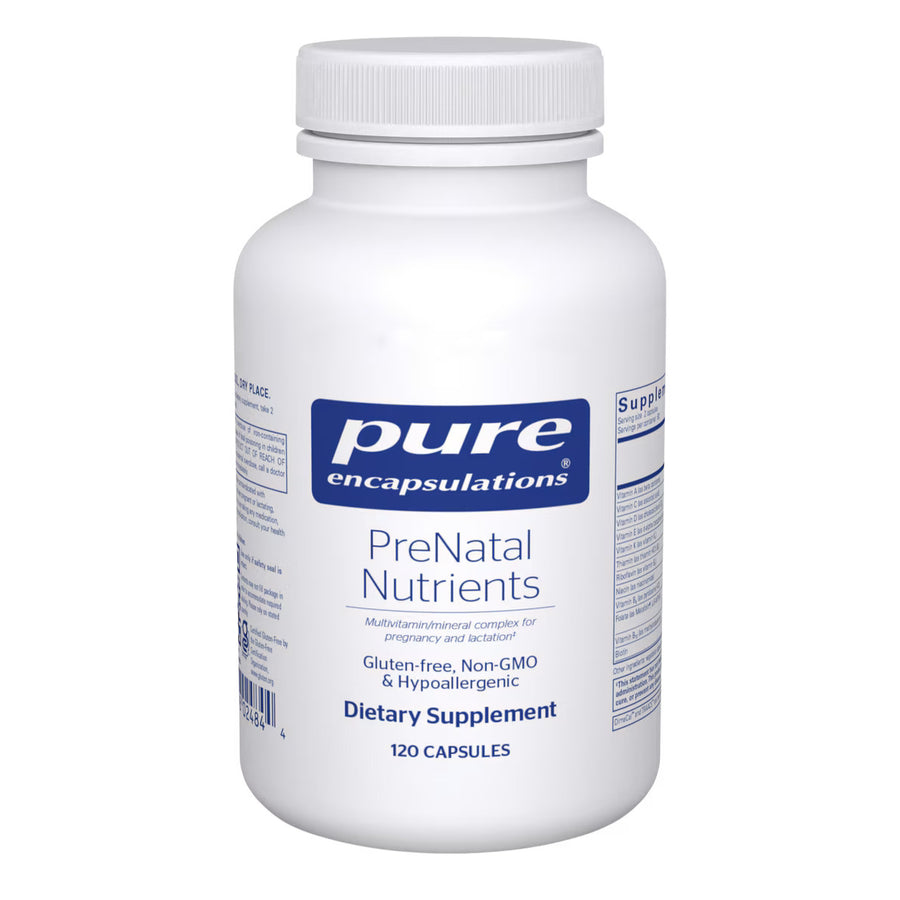 Pure Encapsulations PreNatal Nutrients 120 Capsules - Comprehensive Prenatal Multivitamin for Pregnancy and Lactation