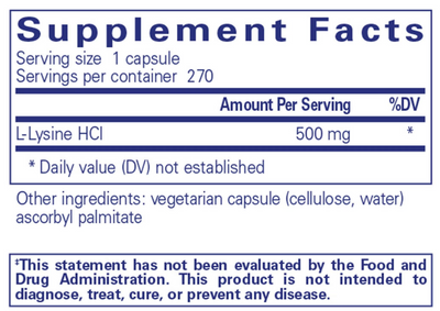 l-Lysine - Pure Encapsulations
