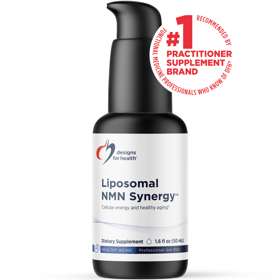 Designs for Health Liposomal NMN Synergy — NMN 50 mg + TMG Liquid, 1.7 fl oz