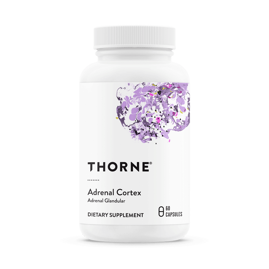 Thorne Adrenal Cortex 60 Capsules - Adrenal Glandular Supplement for Stress Response and Energy Support