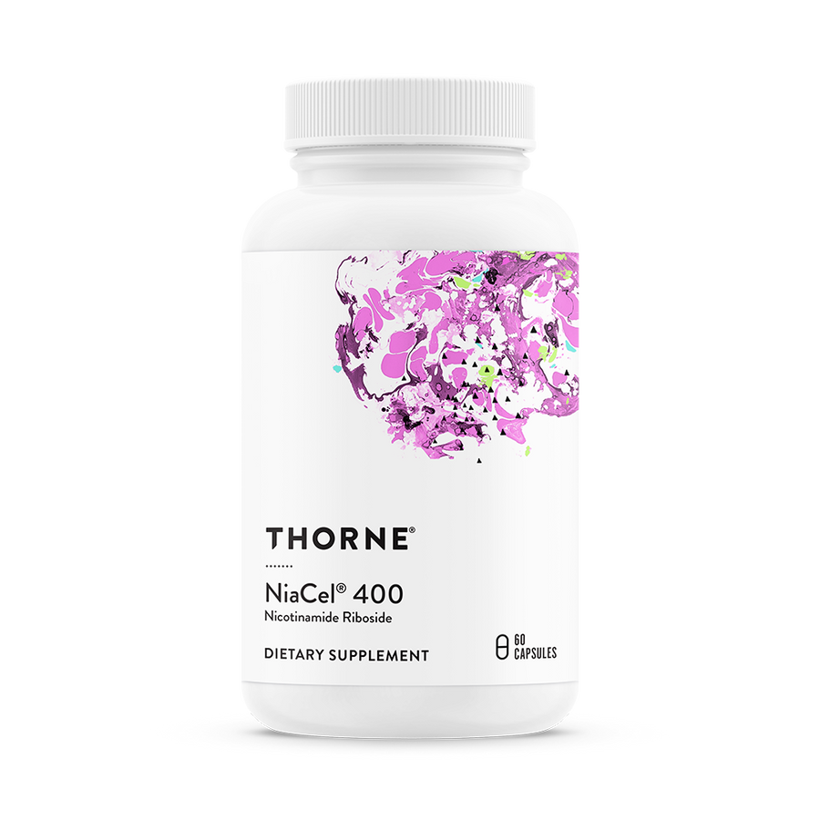 Thorne NiaCel 400 — Nicotinamide Riboside 415 mg + TMG, 60 Capsules