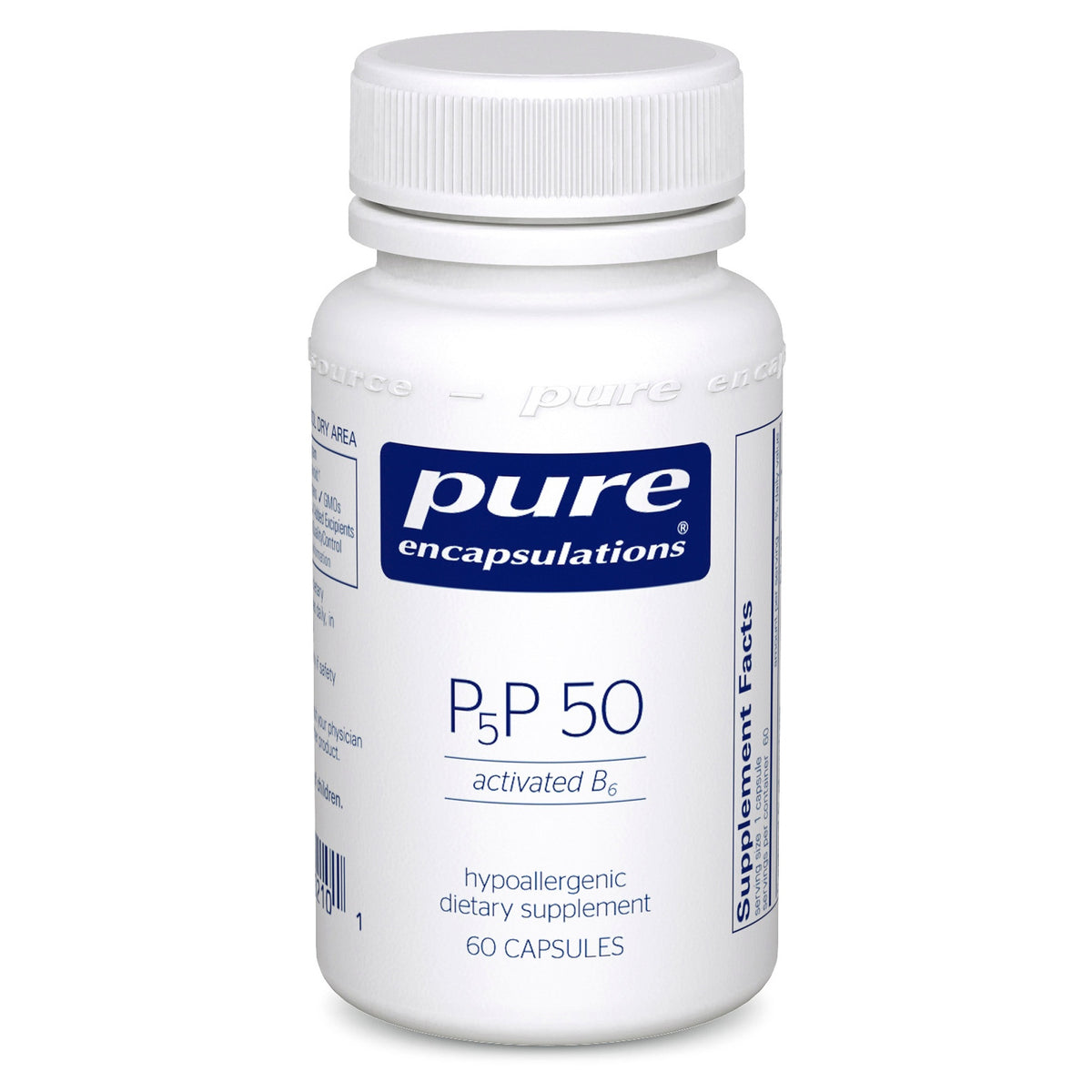 Pure Encapsulations P5P 50 (Activated Vitamin B6) 50 mg — 60 / 180 Capsules