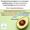 The Mighty Avocado... Good Source of Glutathione and Decreased Cancer Risk?