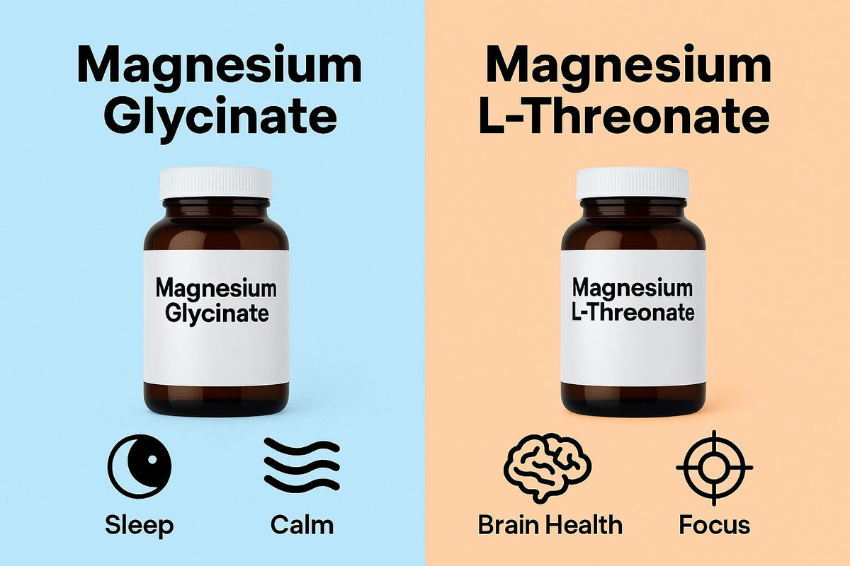 ⚖️ Magnesium Glycinate vs. L-Threonate — Which One Fits You Best?