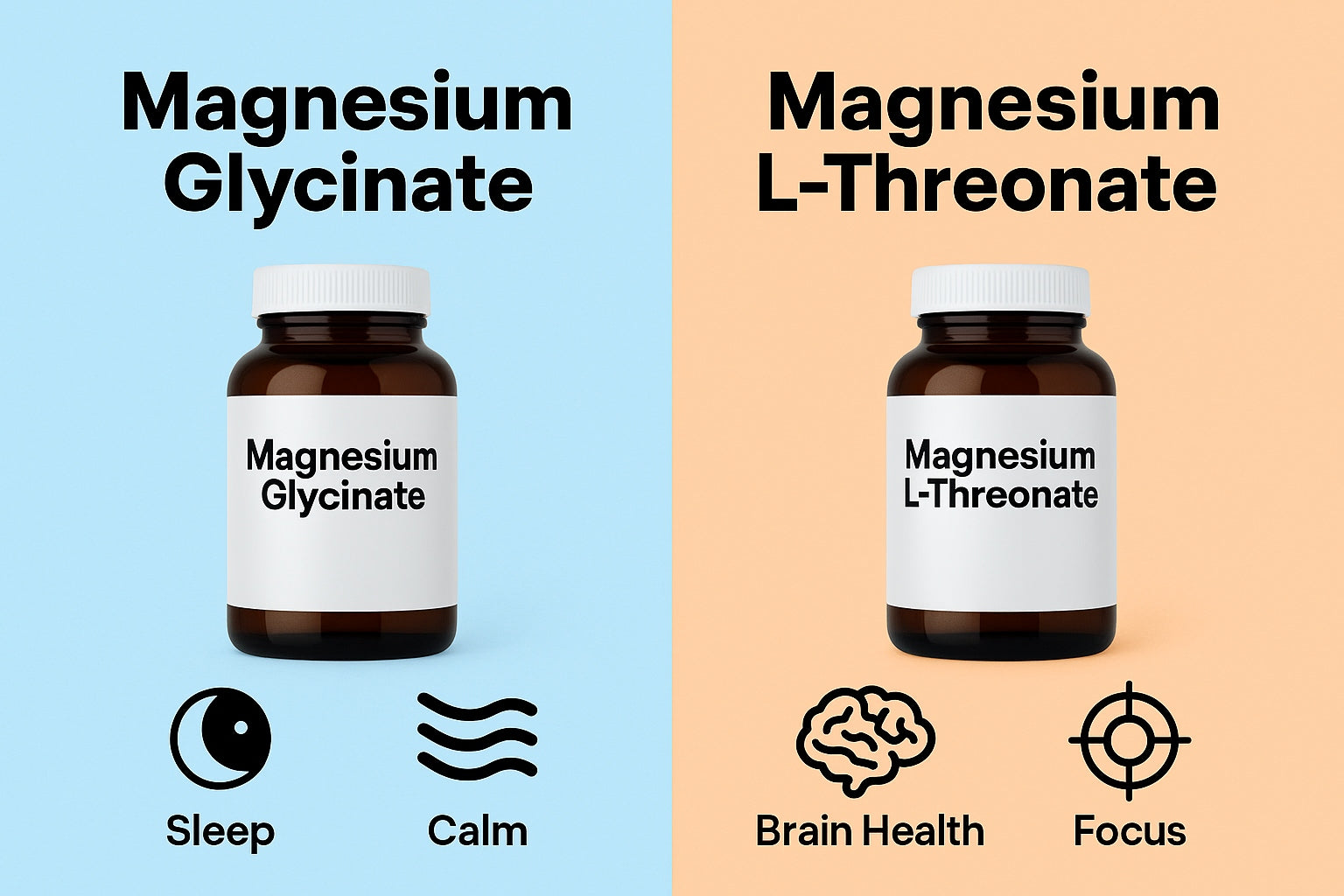 ⚖️ Magnesium Glycinate vs. L-Threonate — Which One Fits You Best?