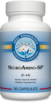 Apex Energetics NeuroAmino-SP K44, 90 vegetarian capsules, L-phenylalanine alpha-GPC tyrosine tryptophan and 5-HTP