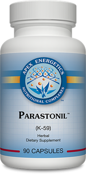 Apex Energetics Parastonil K59, 90 vegetarian capsules, wormwood black walnut olive leaf and garlic extracts