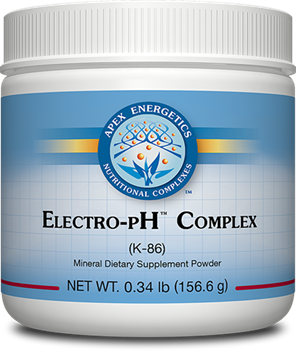 Apex Energetics Electro-pH Complex K86 powder, 60 servings, potassium bicarbonate electrolytes with zinc selenium and molybdenum