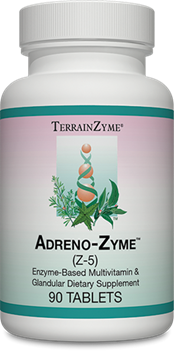Apex Energetics Adreno-Zyme Z05, 90 tablets, bovine adrenal glandular with B vitamins and enzyme blend
