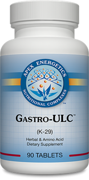 Apex Energetics Gastro-ULC K29, 90 tablets, DGL licorice, L-glutamine and mastic gum