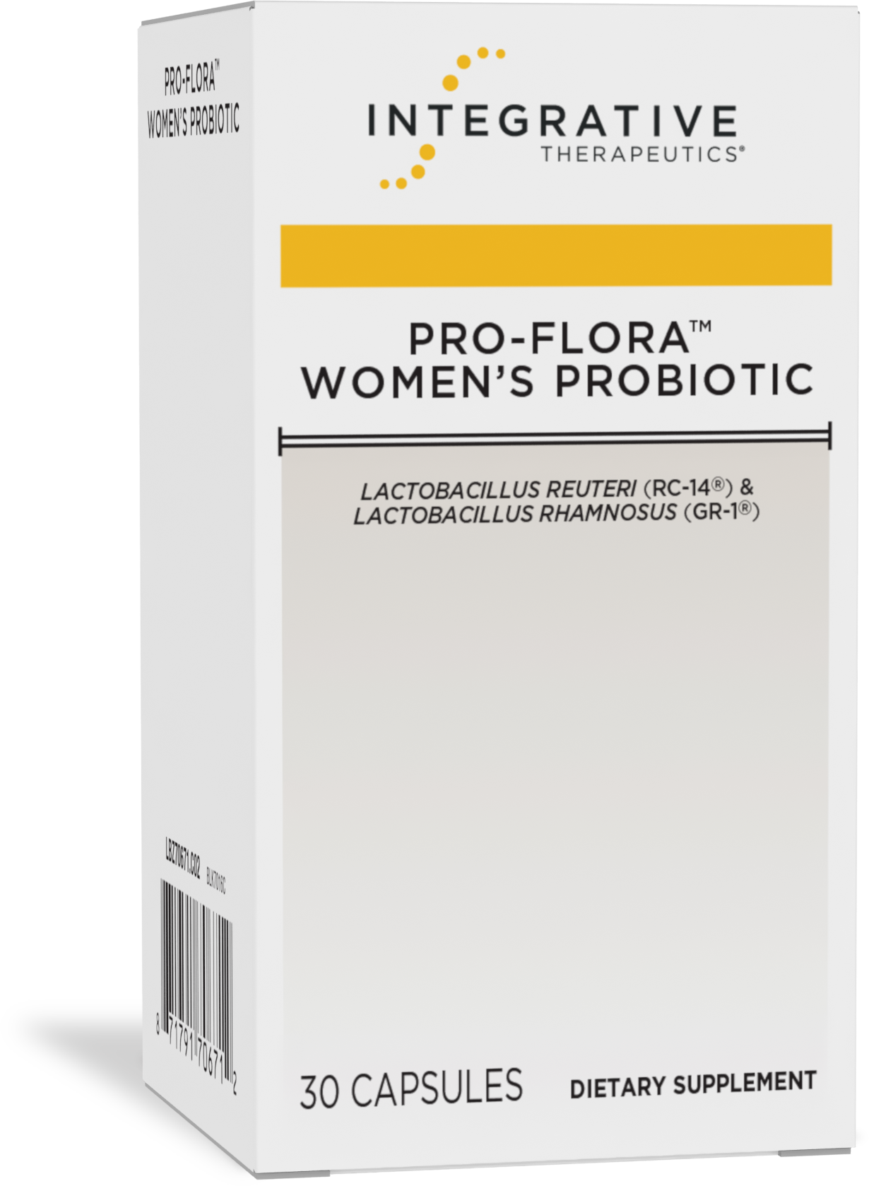 Pro-Flora Women's Probiotic by Integrative Therapeutics, 30 capsules, Lactobacillus rhamnosus GR-1 and Lactobacillus reuteri RC-14
