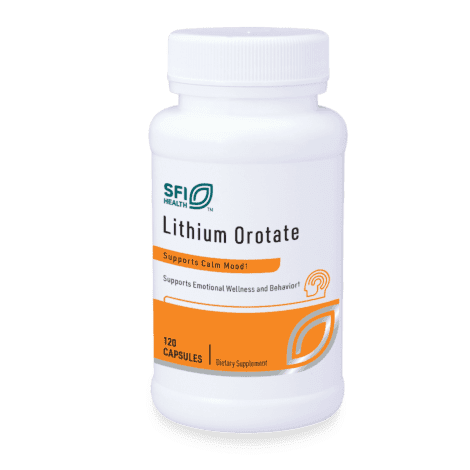 Lithium Orotate 4.8 mg — SFI Health (Klaire Labs), 120 Capsules