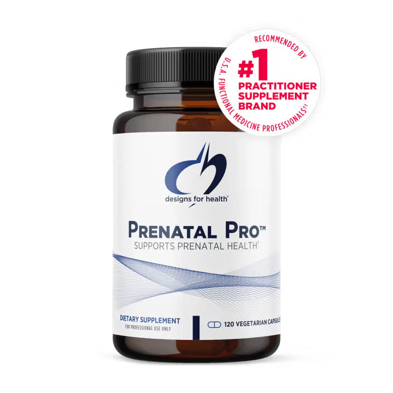 Designs for Health Prenatal Pro 120 Capsules - Comprehensive Prenatal Multivitamin and Multimineral for Pregnancy Support