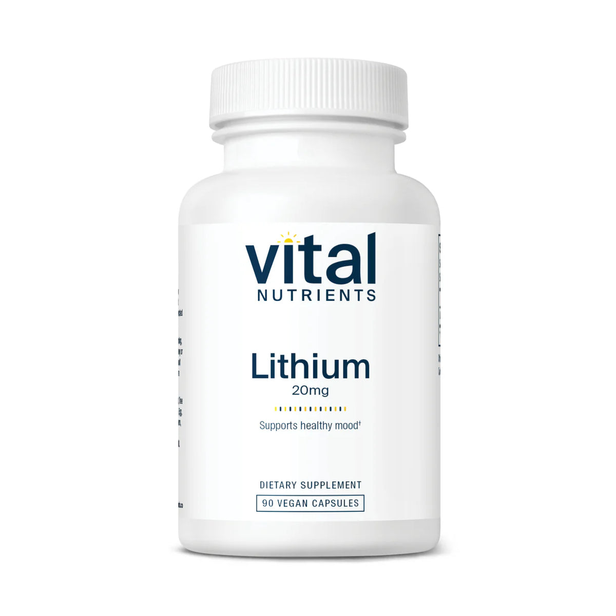 Lithium (Orotate) 20mg Vital Nutrients 90 count