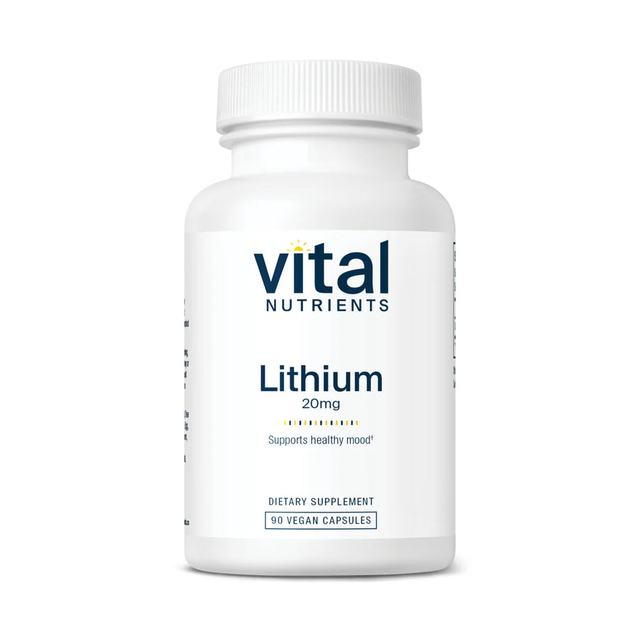 Lithium (Orotate) 20mg Vital Nutrients 90 count
