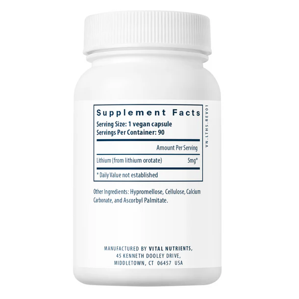 Lithium (orotate) 5mg
