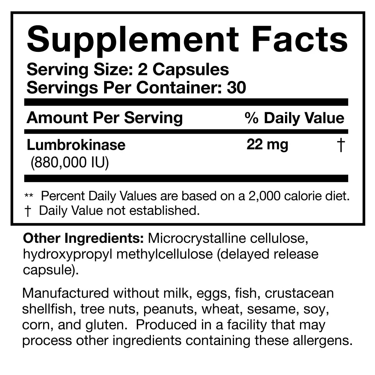 Lumbrokinase - Researched Nutritionals