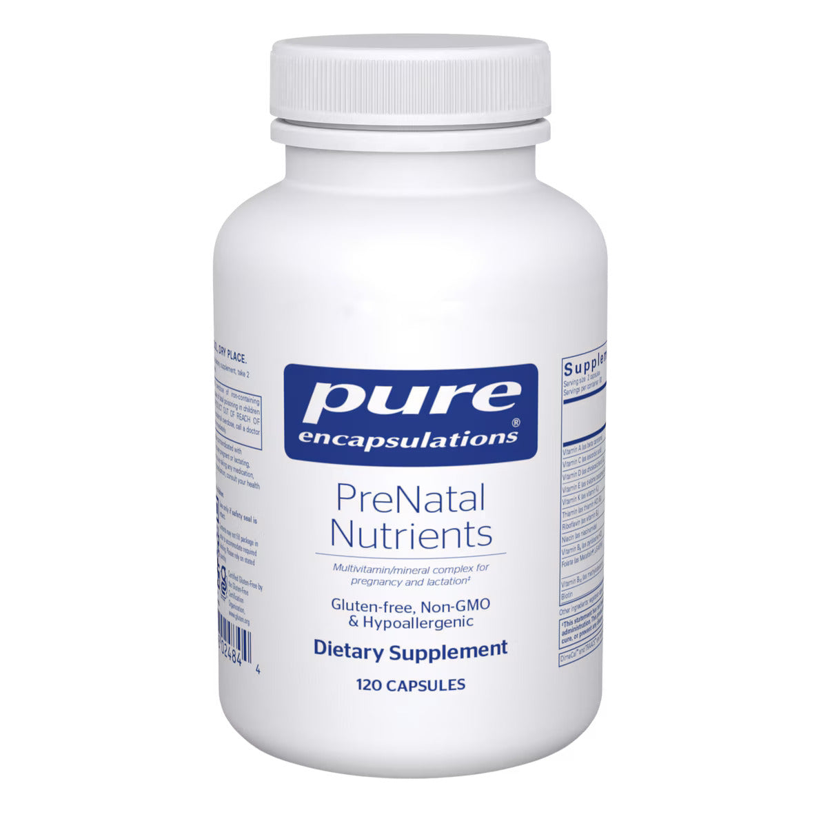 Pure Encapsulations PreNatal Nutrients — 120 Capsules