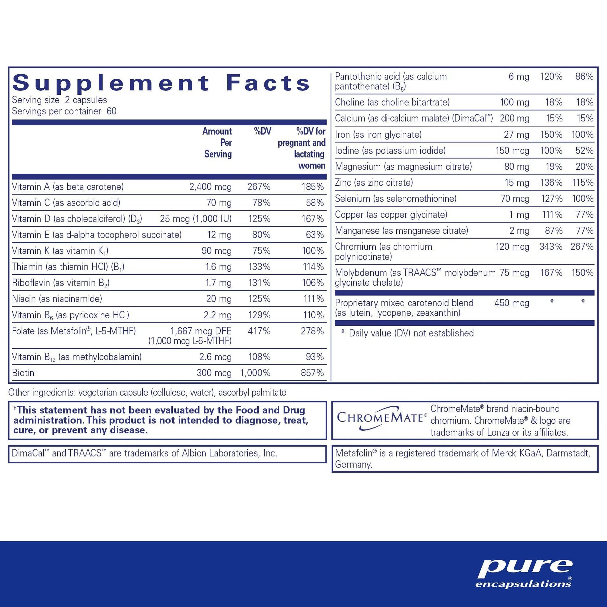 PreNatal Nutrients - Pure Encapsulations