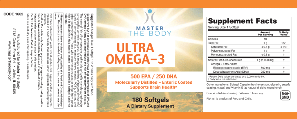 Ultra Omega-3    180 Enteric Coated SoftGels