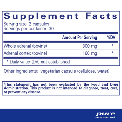 Adrenal 60's - Pure Enccapsulations