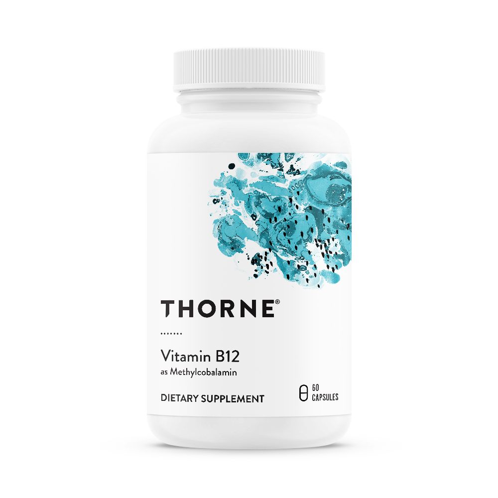 Thorne Vitamin B12 1 mg — Methylcobalamin, 60 Capsules