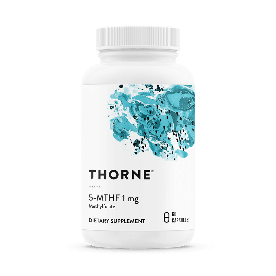 Thorne 5-MTHF 1 mg — Methylfolate (L-5-Methyltetrahydrofolate), 60 Capsules