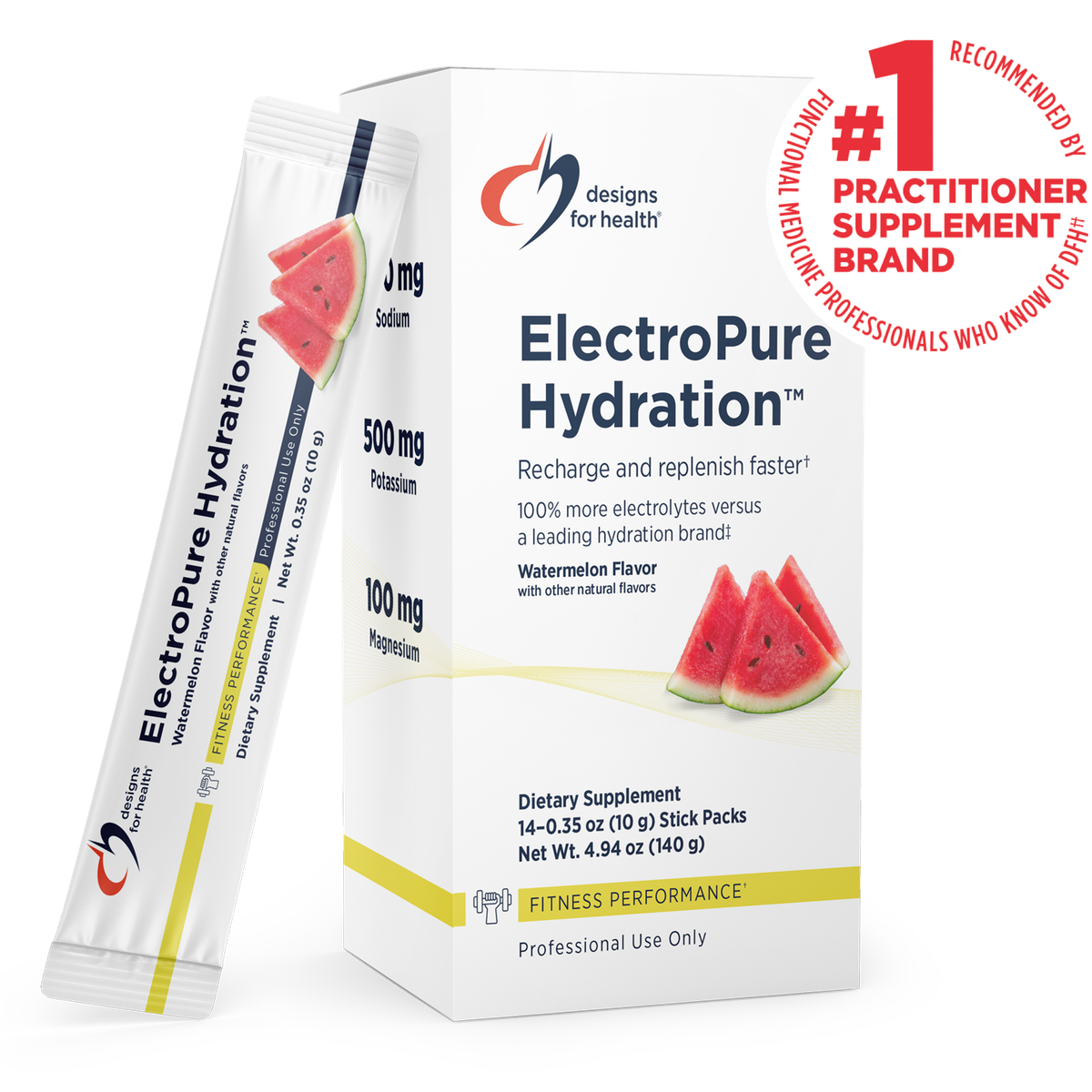 Designs for Health ElectroPure Hydration stick packs