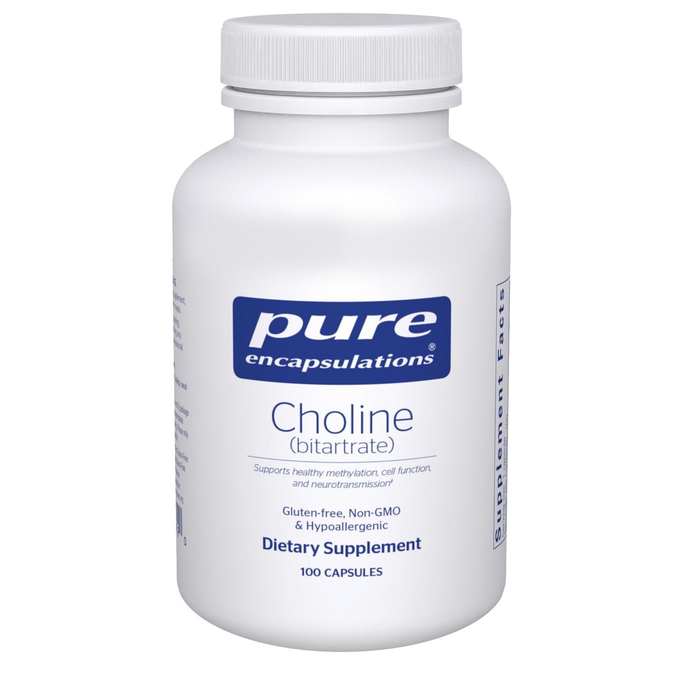 Pure Encapsulations Choline (Bitartrate) 275 mg — 100 Capsules
