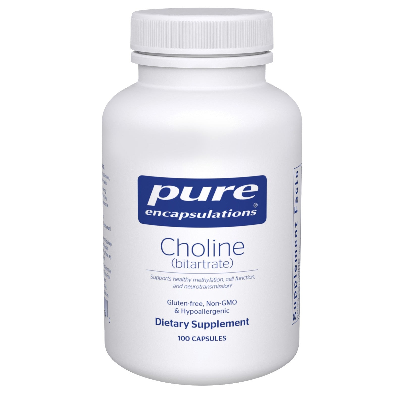 Pure Encapsulations Choline bitartrate 100 capsules