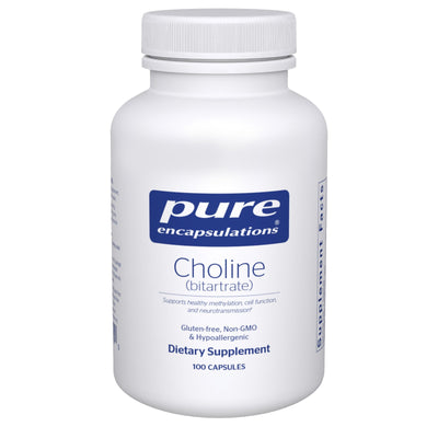 Pure Encapsulations Choline bitartrate 100 capsules