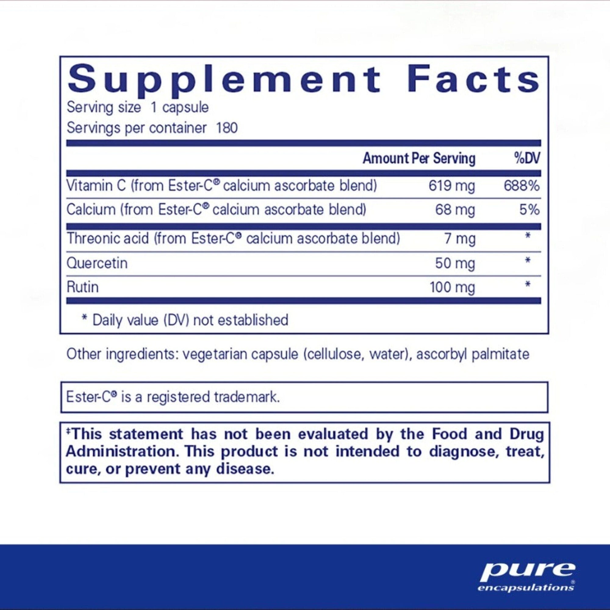 Ester-C® & Flavonoids — Pure Encapsulations
