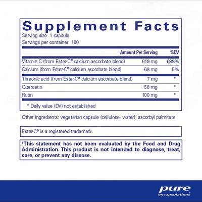 Ester-C® & Flavonoids — Pure Encapsulations