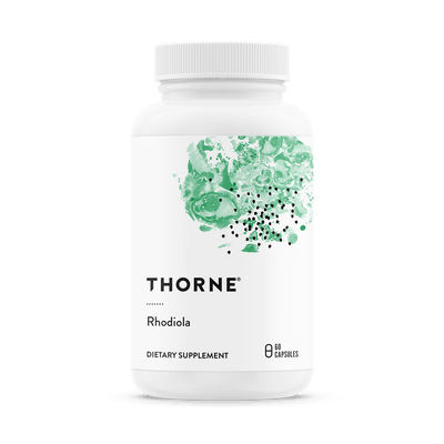 Thorne Rhodiola — Rhodiola Rosea Extract 100 mg, 60 Capsules