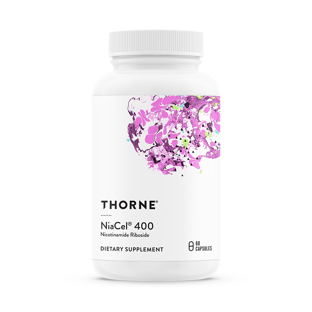 Thorne NiaCel 400 — Nicotinamide Riboside 415 mg + TMG, 60 Capsules