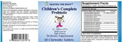 Children’s Complete Probiotic 60 Chewable Tablets