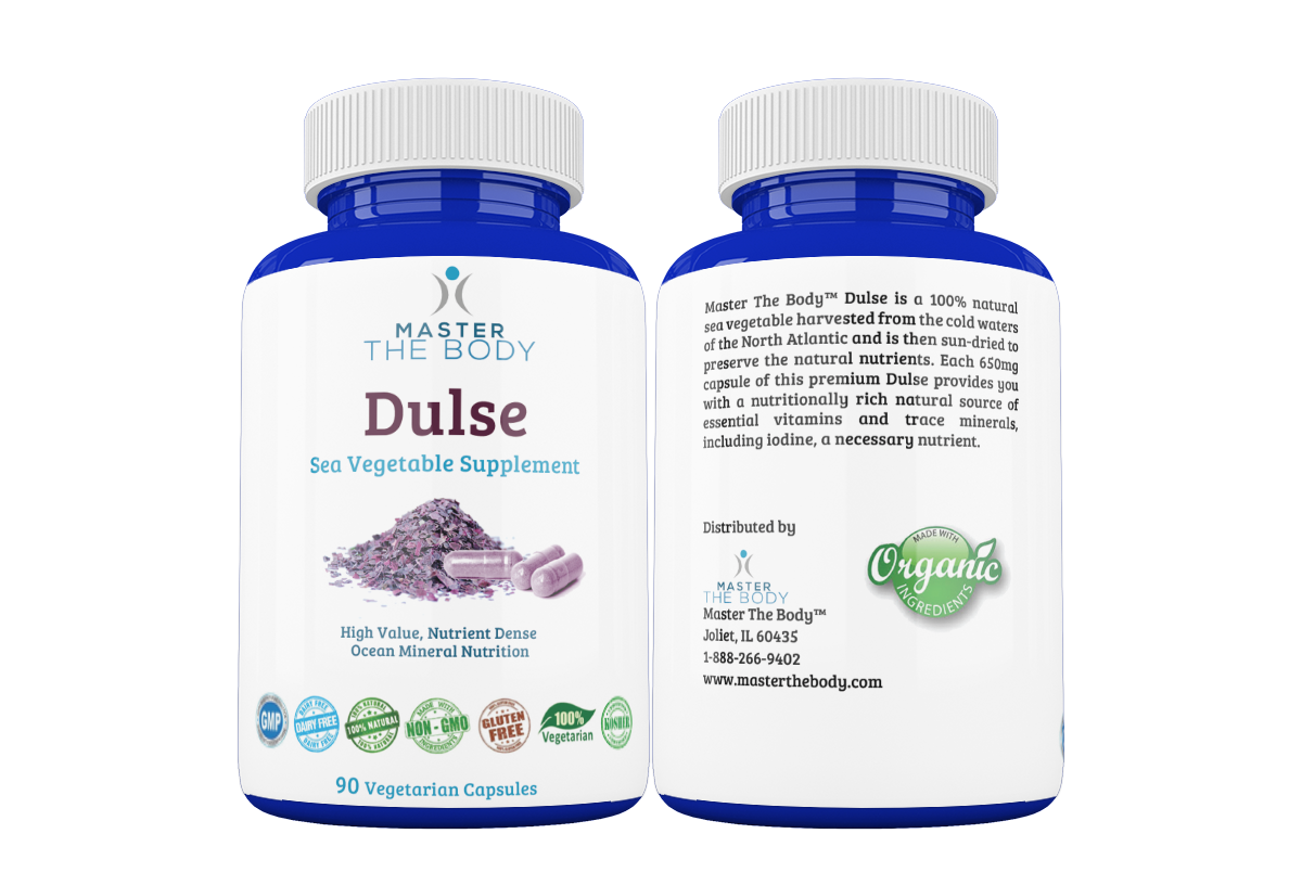 Organic Dulse Capsules 90 Count - Master The Body 2 Bottles