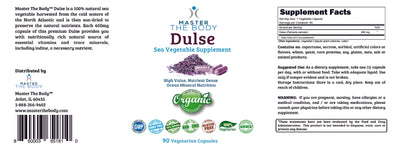 Certified Organic Dulse - Sea Vegetable Capsules  NOW FREE SHIPPING ON ANY QUANTITY!