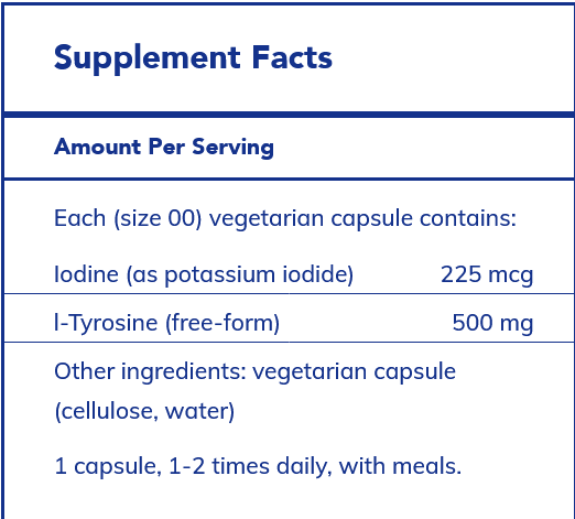 Iodine and Tyrosine 120's