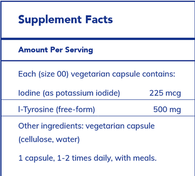 Iodine and Tyrosine 120's