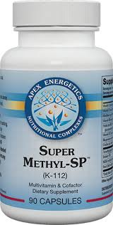 Super Methyl-SP Apex Energetics methylation support supplement bottle 90 capsules with TMG and 5-MTHF