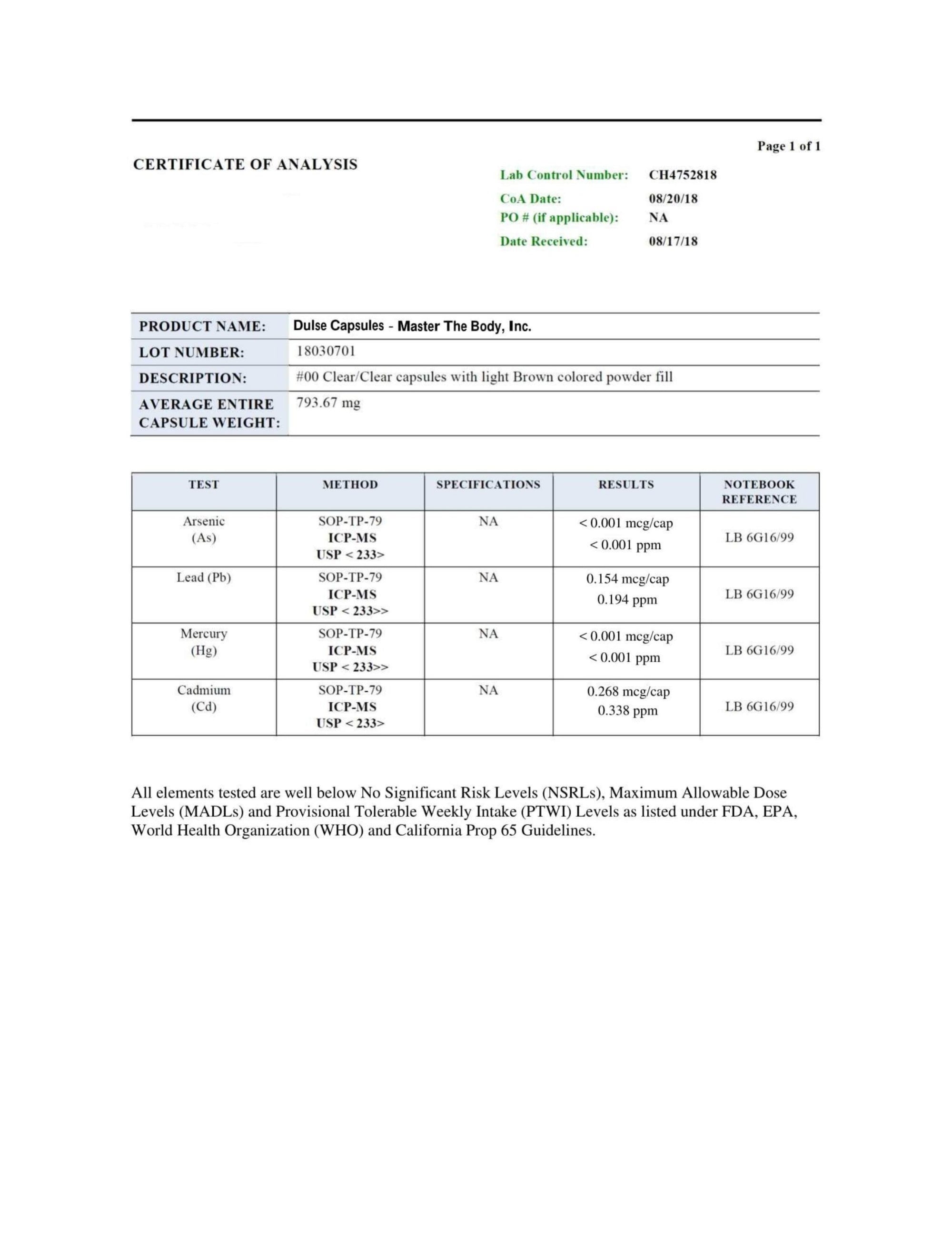 Certified Organic Dulse Capsules!