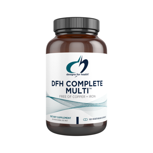 DFH Complete Multi Designs for Health full spectrum multivitamin bottle 120 capsules iron free