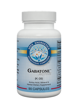 Apex Energetics Gabatone Active K39 GABA calming and sleep support capsules