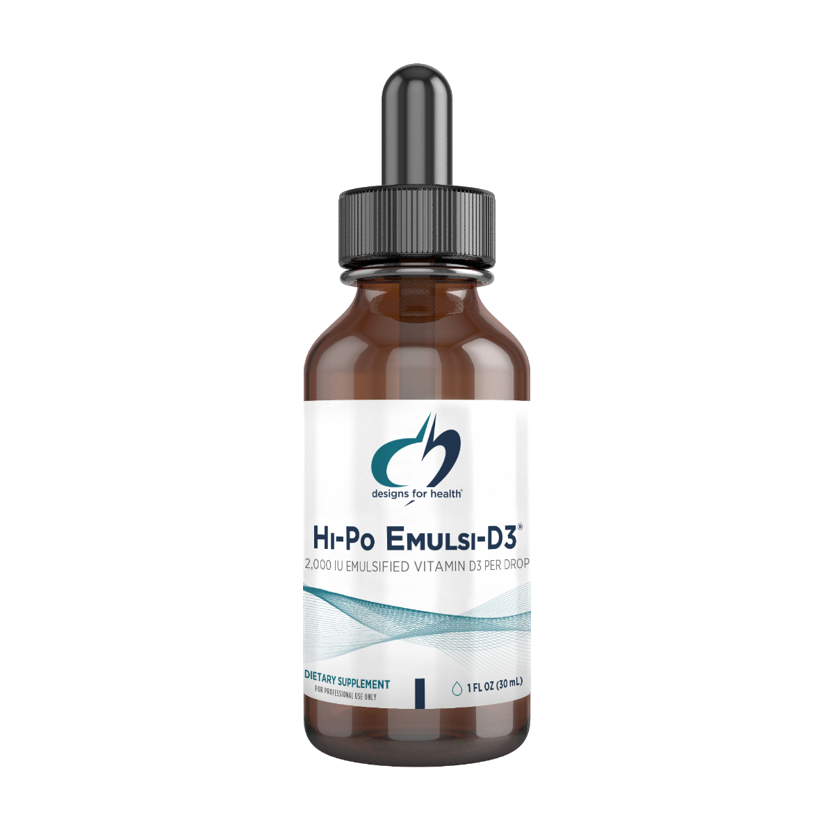 Designs for Health Hi-Po Emulsi-D3 — Liquid Vitamin D3 2,000 IU per Drop, 1 oz