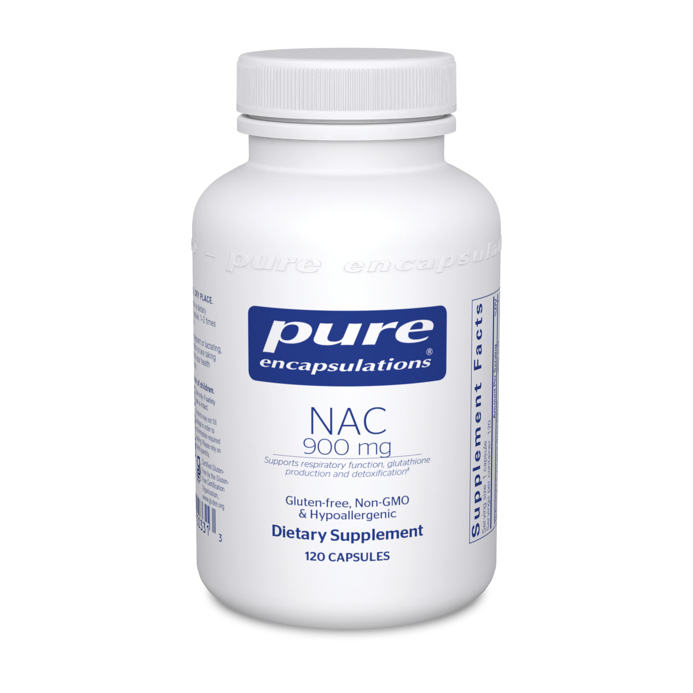 Pure Encapsulations NAC 900 mg (N-Acetyl-L-Cysteine) — 120 / 240 Capsules